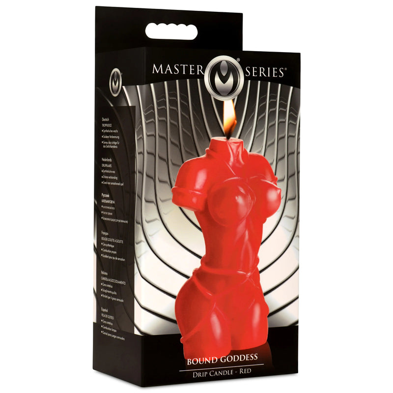 XR Brands Bound Goddess Drip Candle - Red
