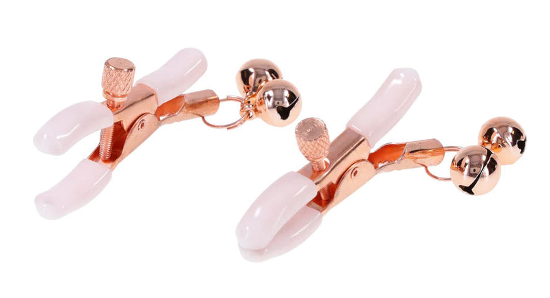 Sportsheets Peaches 'N Creame Bell Nipple Clamps