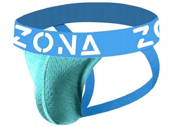 Zona Mens Underwear Aqua Vibrant Jockstrap - Medium