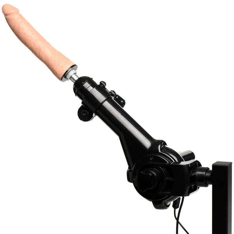 XR Brands Obedience Bench With Sex Machine - Black