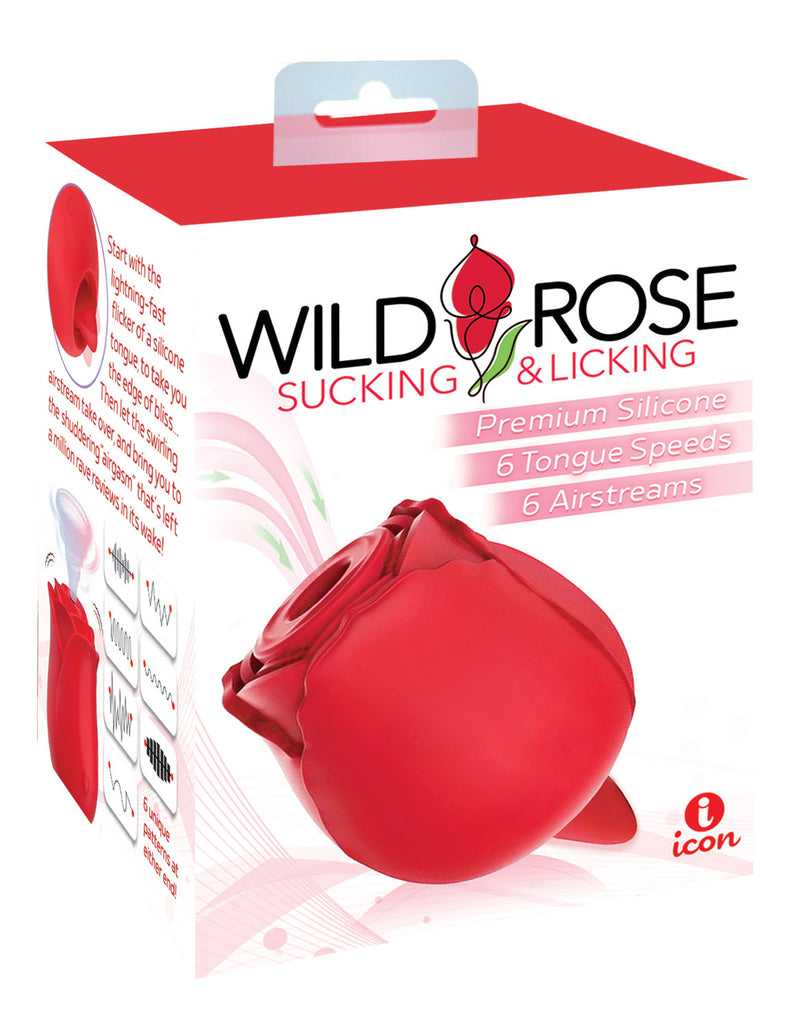 Icon Brands Wild Rose Sucking and Licking - Red
