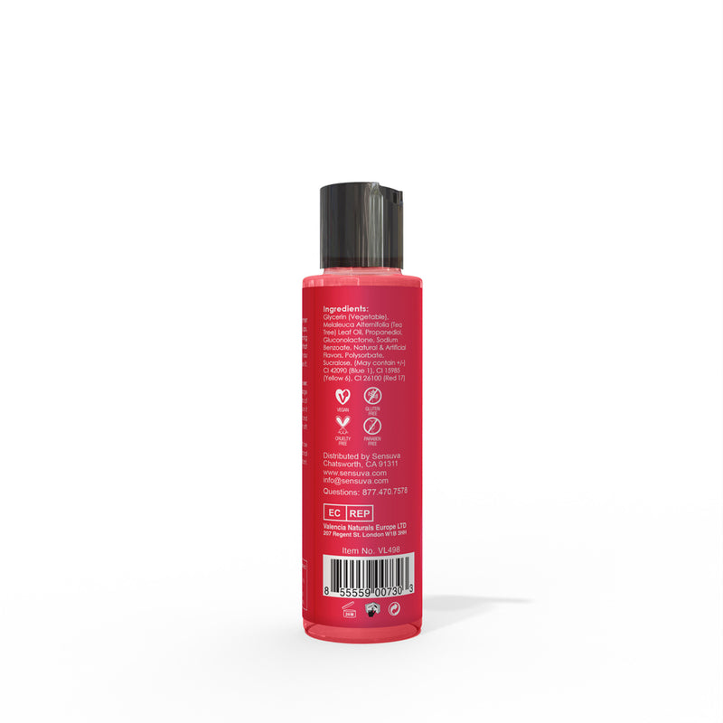 Sensuva Sizzle Lips Warming Edible Gel - Strawberry - 4.2 Oz.