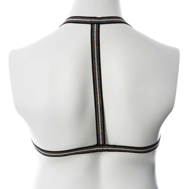 Voodoo Toys Gender Fluid Silver Lining Harness - Small/large - Multi-Color