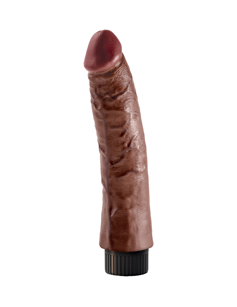 Pipedream King Cock 7-Inch Vibrating Cock - Brown