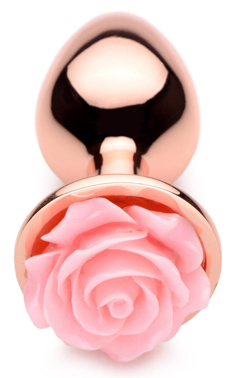 XR Brands Pink Rose Gold Anal Plug - Small