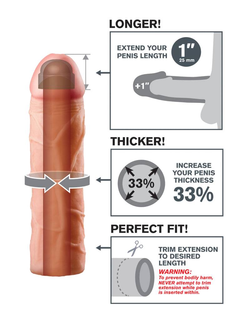 Pipedream Fantasy X-Tension Perfect 1-Inch Extension