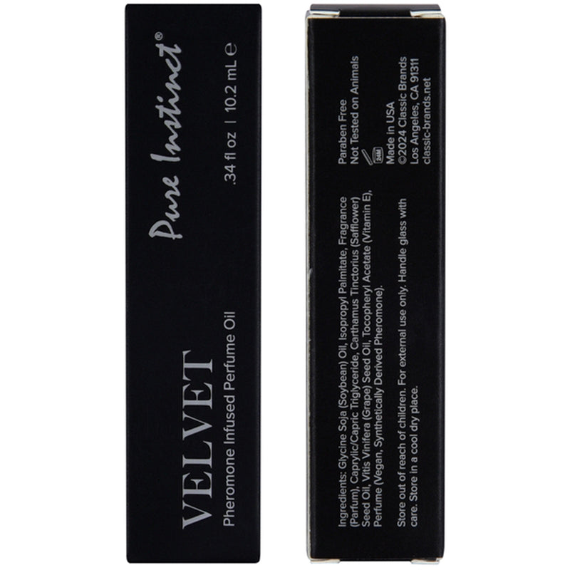 Classic Brands Pure Instinct Pheromone Fragrance Oil Velvet Roll on 10.2 ml 0.34 ml