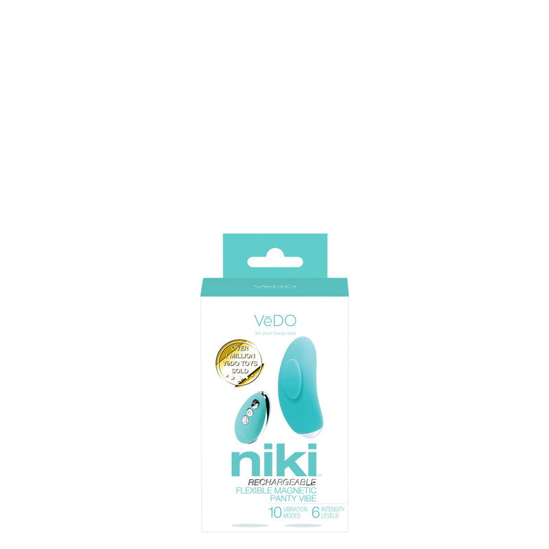 VeDO Niki Rechargeable Flexible Magnetic Panty Vibe - Turquoise