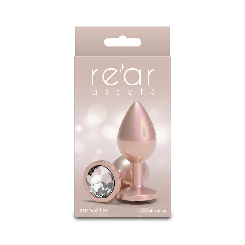 nsnovelties Rear Assets - Iridescent Champagne - Medium - Clear