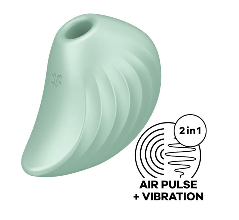 Satisfyer Satisfyer Pear Diver - Air Pulse Stimulator Plus Vibration - Mint