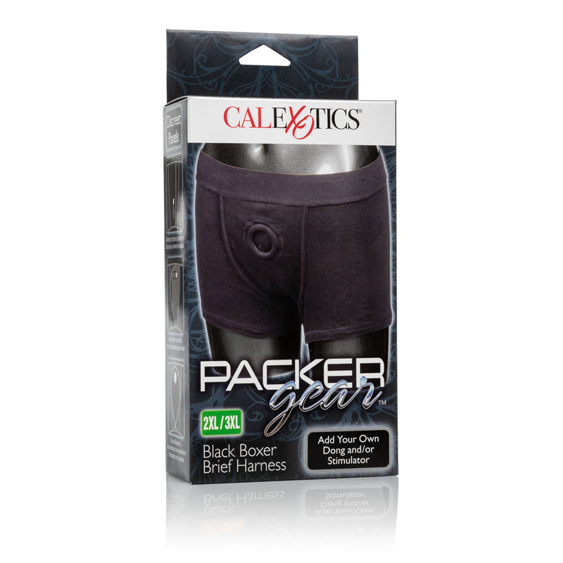 CalExotics Packer Gear Black Boxer Brief Harness 2xl/3xl