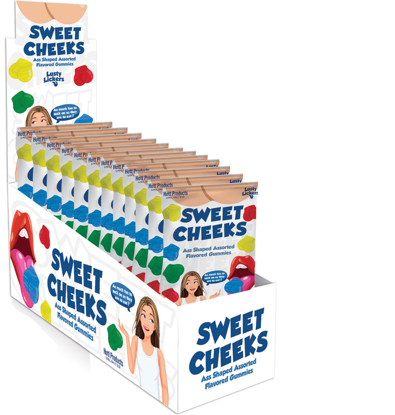 Hott Products Sweet Cheeks Gummies - Ass Shaped Gummies - Assorted Flavors