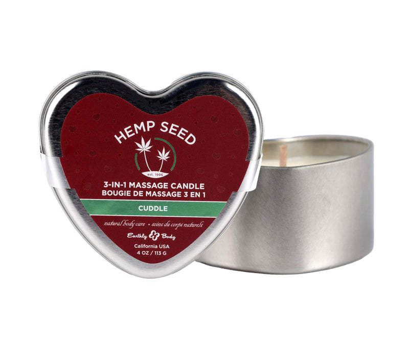 Earthly Body 3-in-1 Massage Candle - Cuddle - 4 Oz