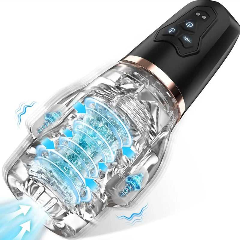 The Male Rose 2 - Automatic Stroker Masturbator - Canister Masturbation Cup