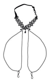"Lace Collar With Nipple Ties SS10104"