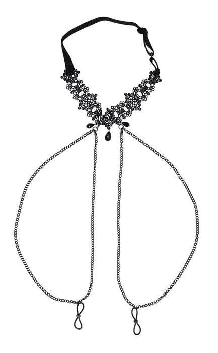 "Lace Collar With Nipple Ties SS10104"