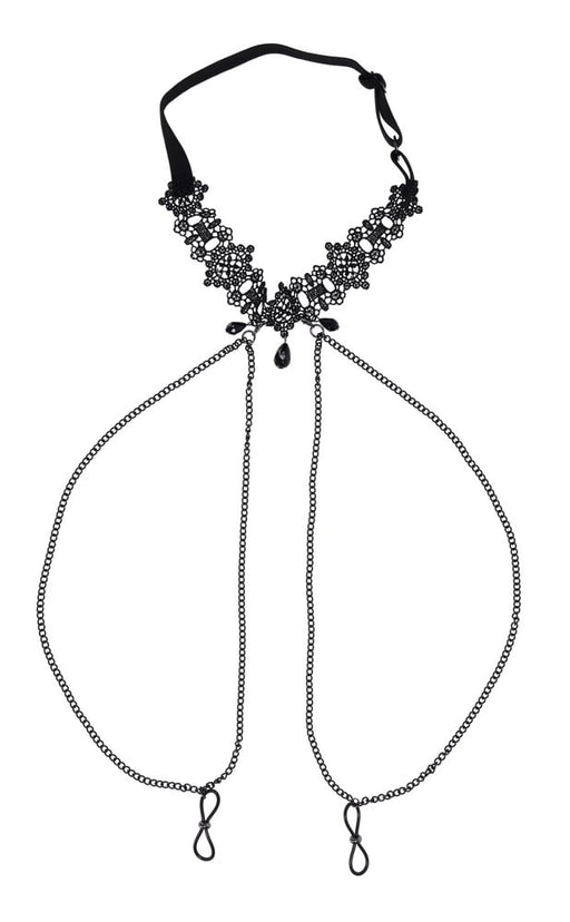 "Lace Collar With Nipple Ties SS10104"