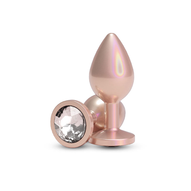 nsnovelties Rear Assets - Iridescent Champagne - Medium - Clear