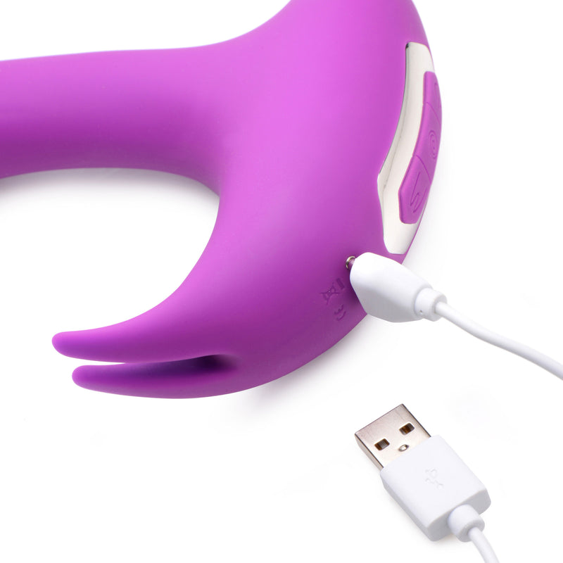 XR Brands 12x Lux Rocker Pulsing and Vibrating G-Spot Rabbit - Pink