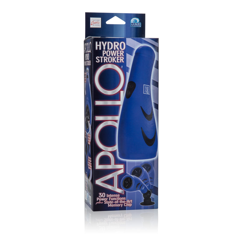 CalExotics Apollo Hydro Power Stroker - Blue - Automatic Stroker Masturbator - Canister Masturbation Cup