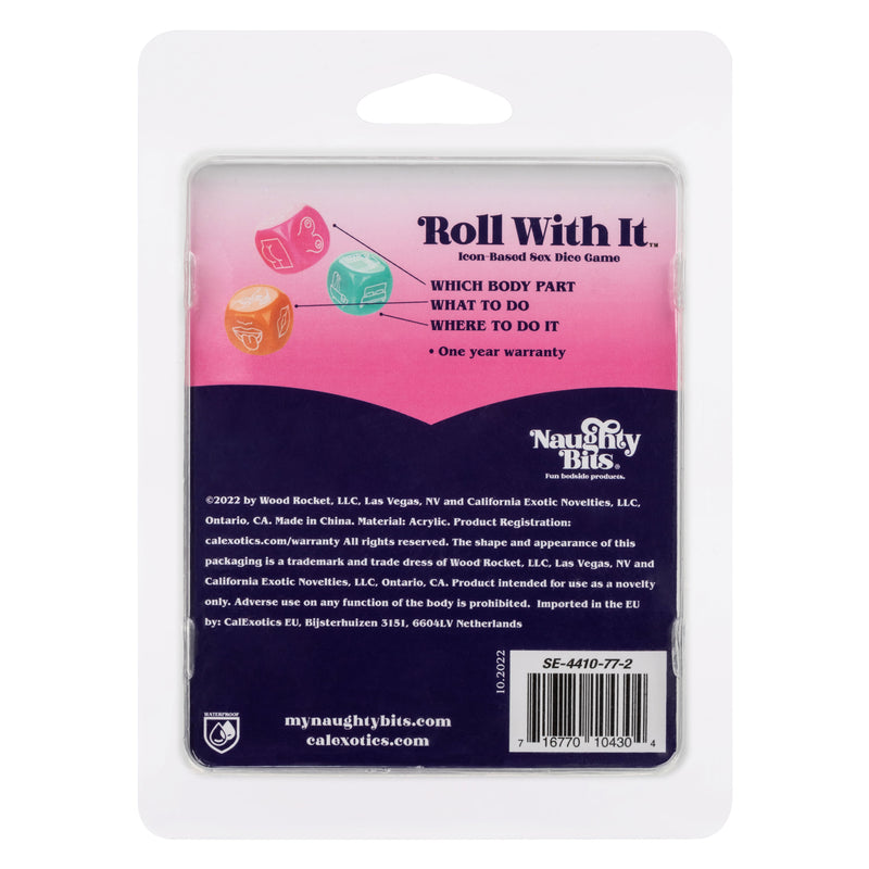 CalExotics Naughty Bits Roll With It Icon - Based Sex Dice Game