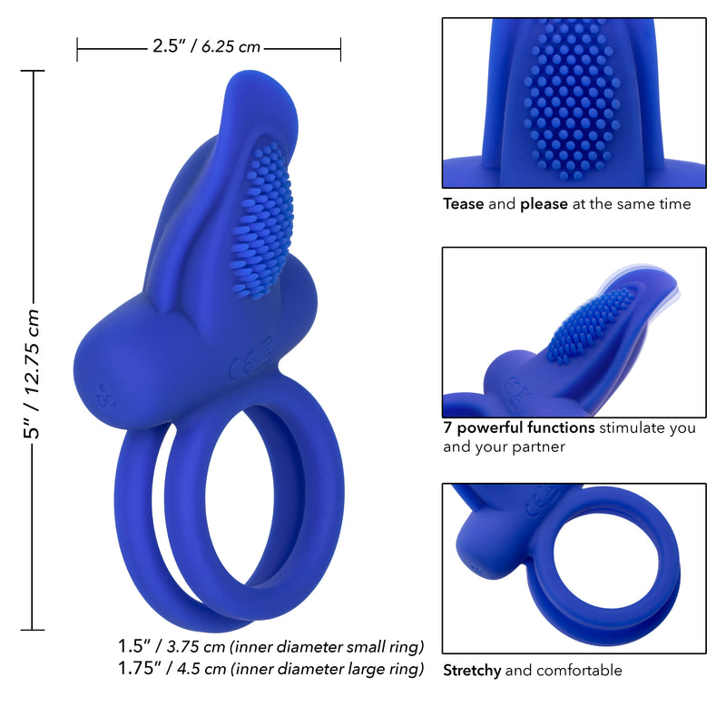 CalExotics Silicone Rechargeable Dual Pleaser Enhancer