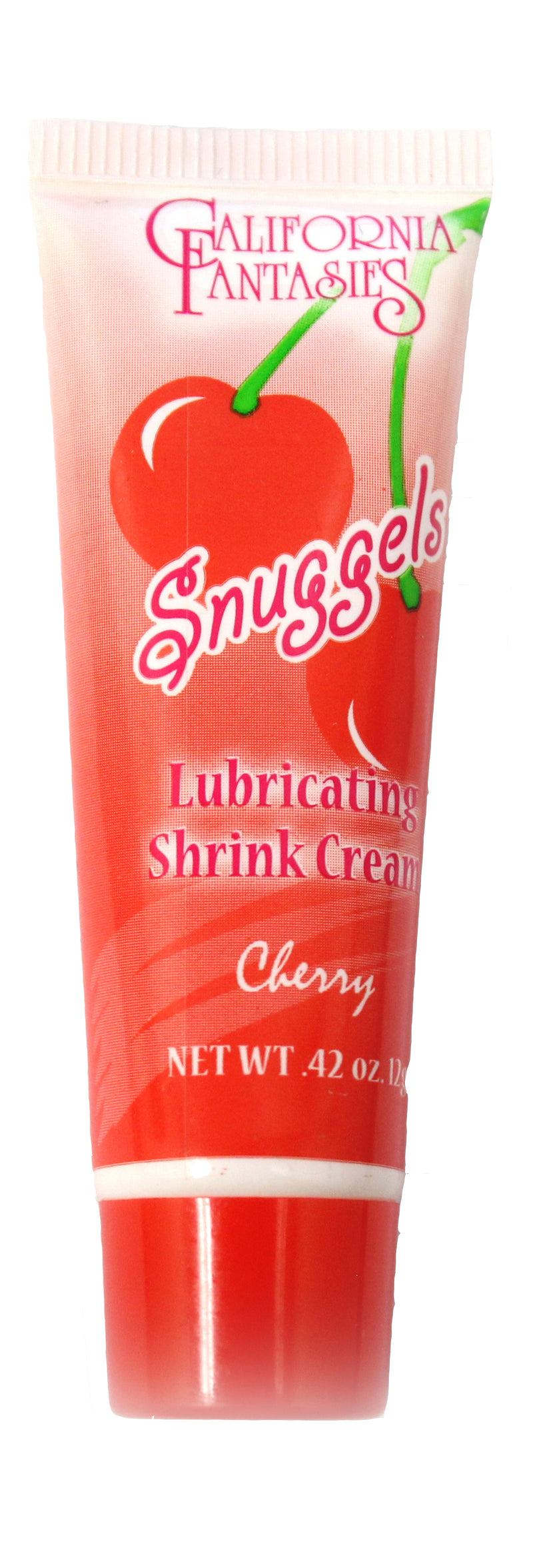 California Fantasies Snuggels - Lubricating Shrink Cream - Cherry - 0.42 Oz. Tube - Each