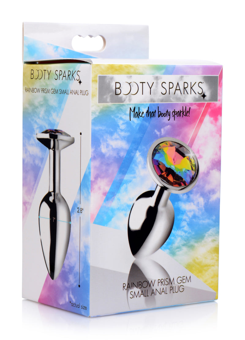XR Brands Rainbow Prism Gem Anal Plug - Small