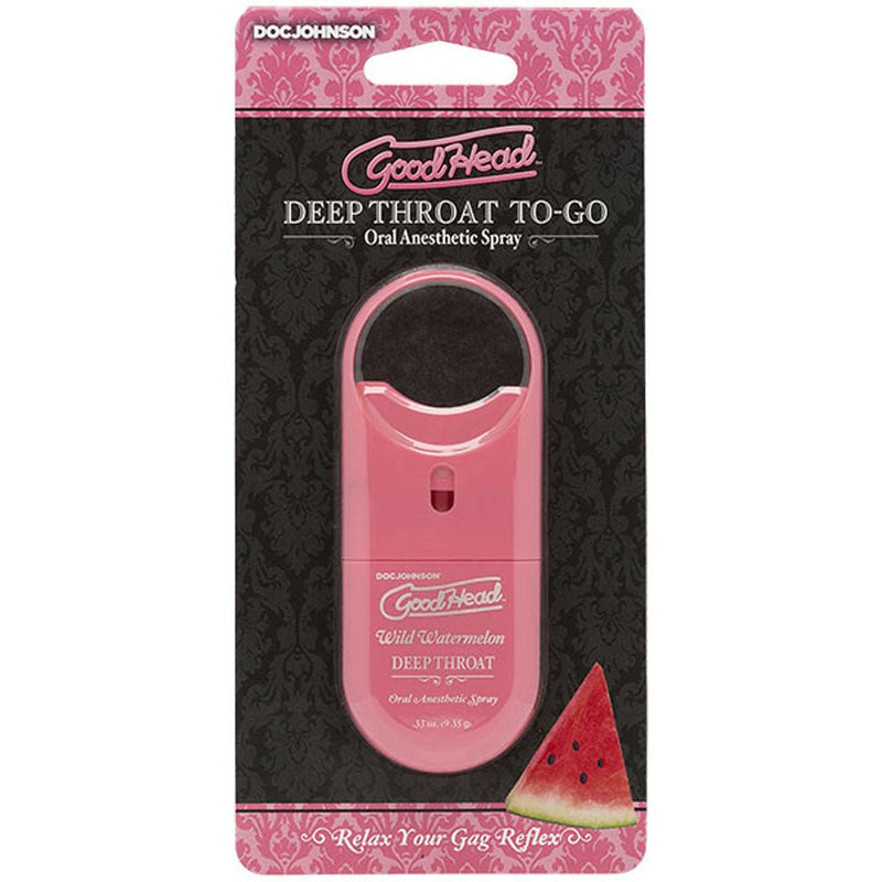 Doc Johnson Goodhead - Deep Throat Spray to-Go - Wild Watermelon - .33 Oz.