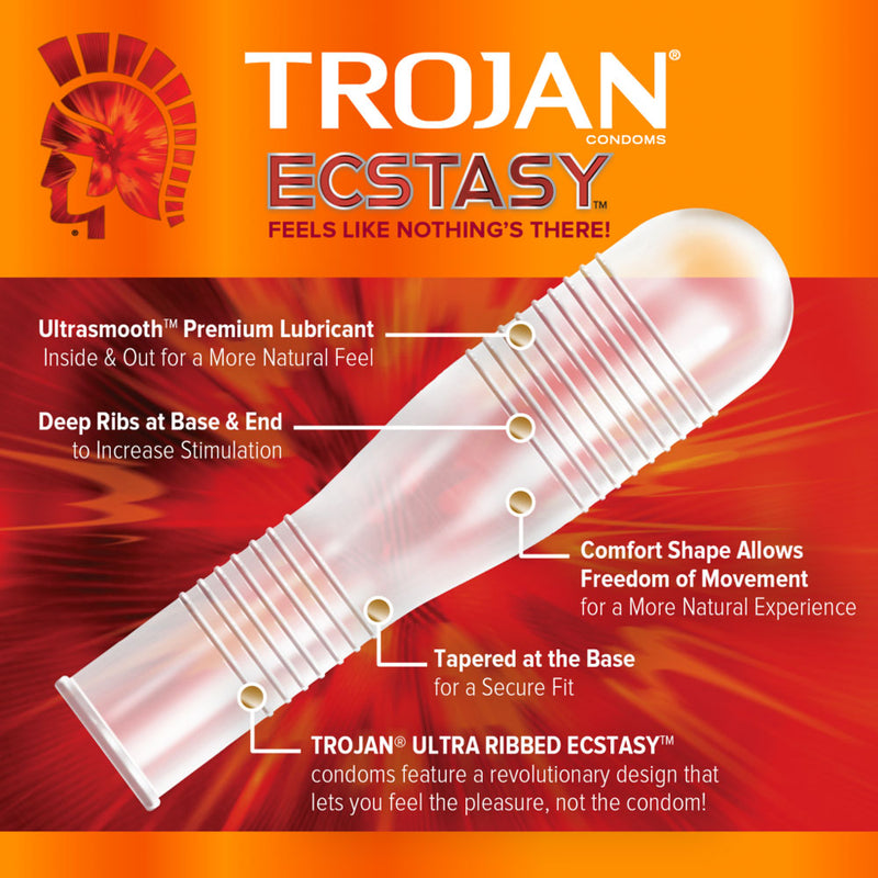 Paradise Marketing Trojan Double Ecstasy - 3 Pack