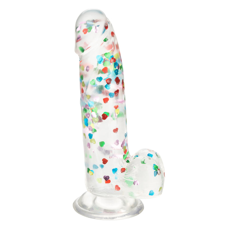 CalExotics Naughty Bits I Love Dick Heart-Filled Dong