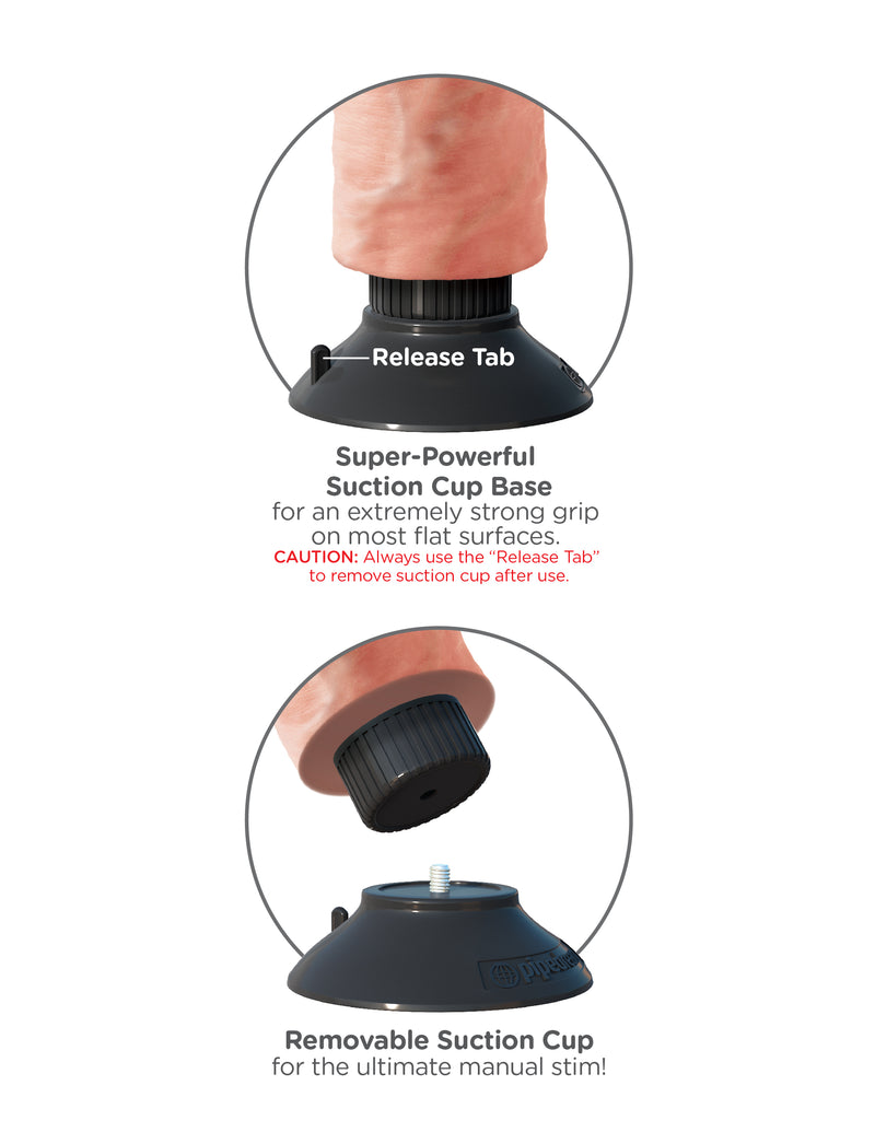 Pipedream King Cock 7-Inch Vibrating Cock With Balls - Flesh
