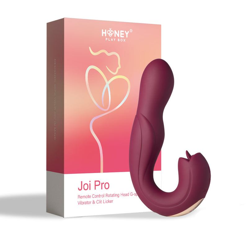 Honey Play Box Joi Pro - Remote Control G-Spot and Clit Stimulator - Maroon