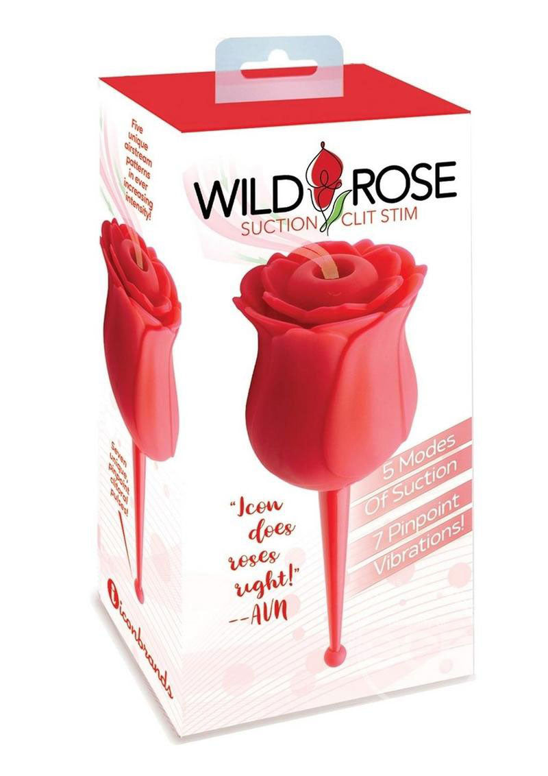 Icon Brands Wild Rose Le Point Suction/stim - Red