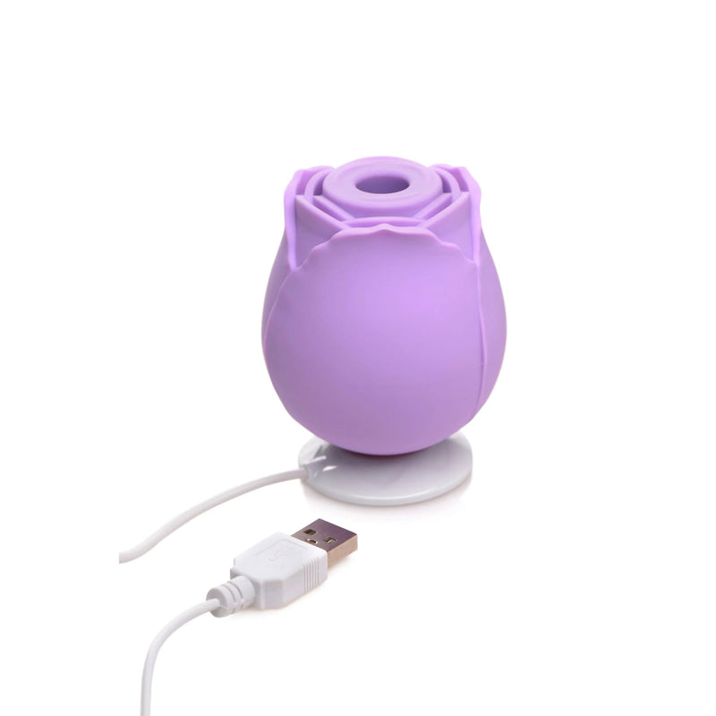 XR Brands inmi Bloomgasm Wild Rose 10x Suction Clit Stimulator -  Purple