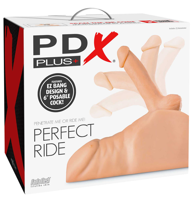 Pipedream PDX Extreme Plus Perfect Ride - Light - Stroker Masturbator - Realistic Body Part Stroker