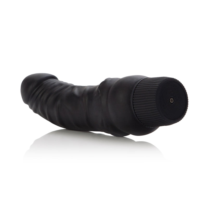CalExotics Black Velvet 6.25 Inches Veined Dong