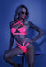 "Lights Off Bralette and Panty - Small/medium - Neon Pink FL-GL2106-SM-B"
