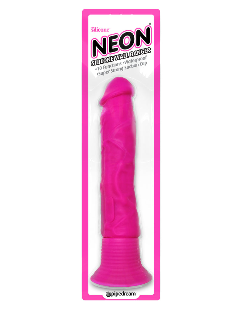 Pipedream Neon Silicone Wall Banger - Pink