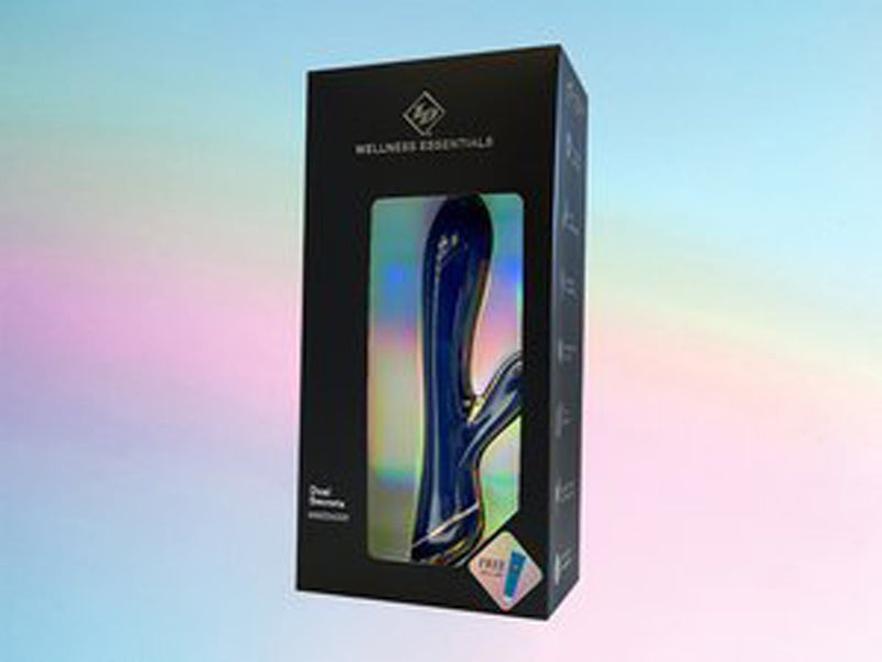 I.D. Lubricants Dual Secrets Massager - Blue