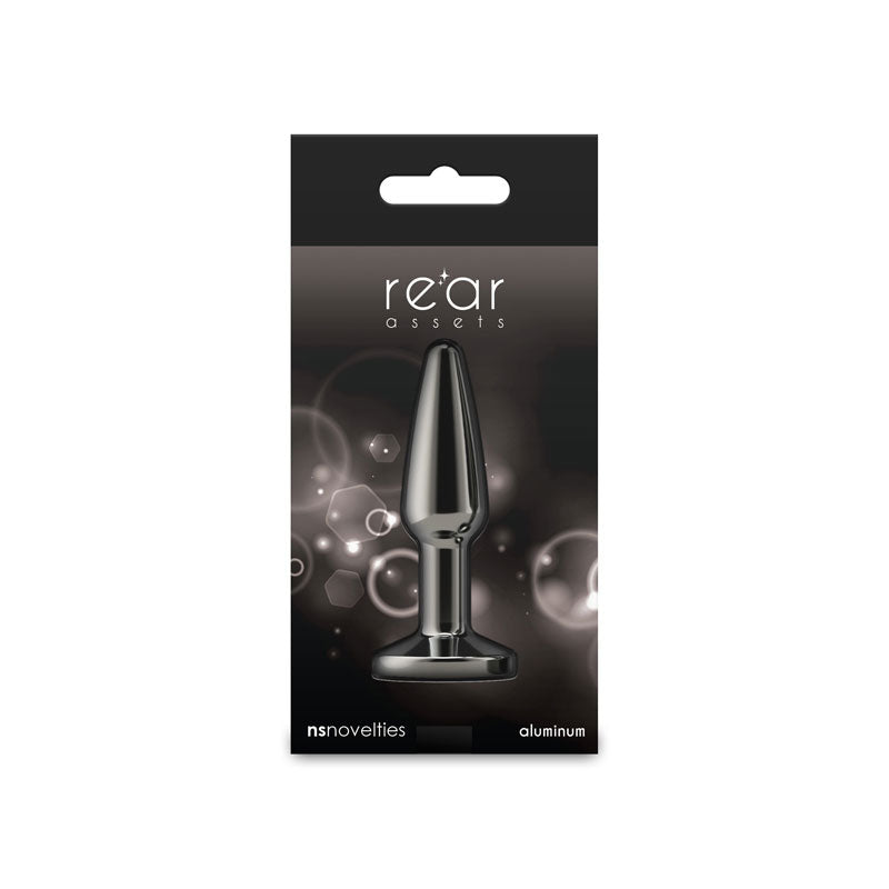 nsnovelties Rear Assets - Tapered - Small - Gunmetal - Black