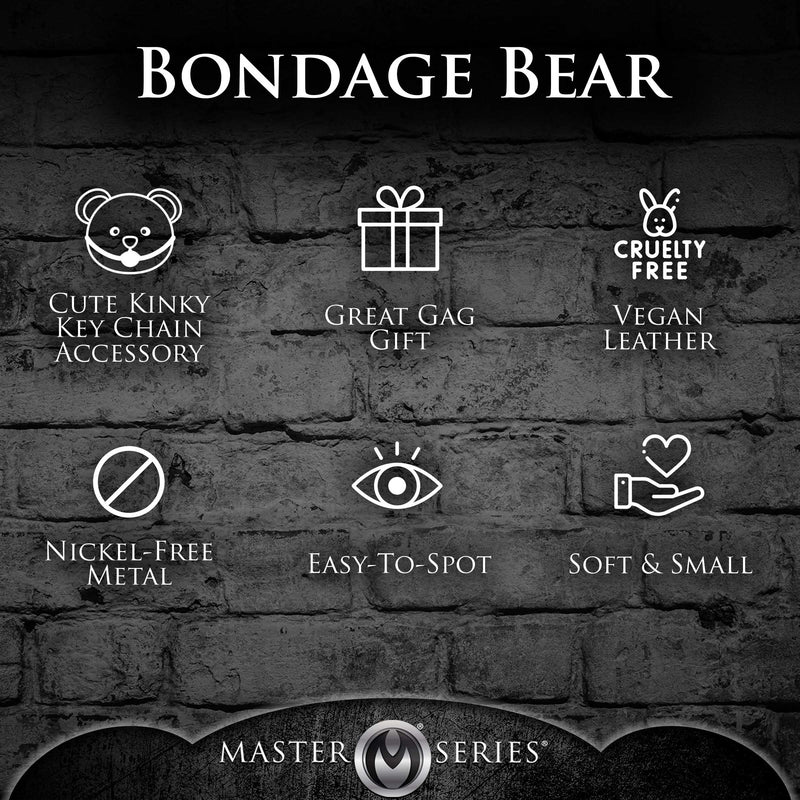 XR Brands Gagged Teddy Bear Keychain