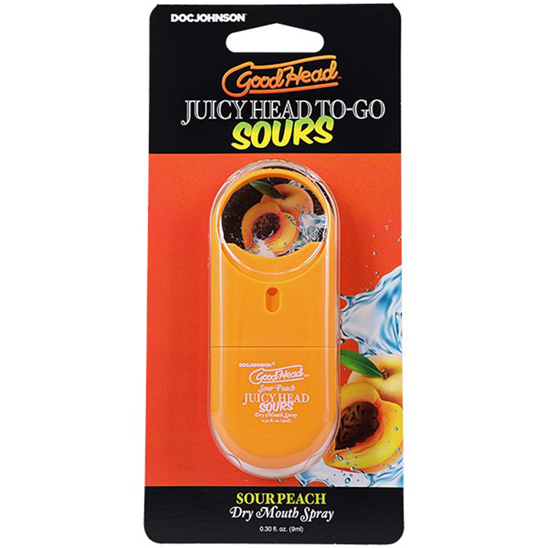 Doc Johnson Goodhead Juicyhead Dry Mouth Spray to Go - Sour Peach .30 Oz