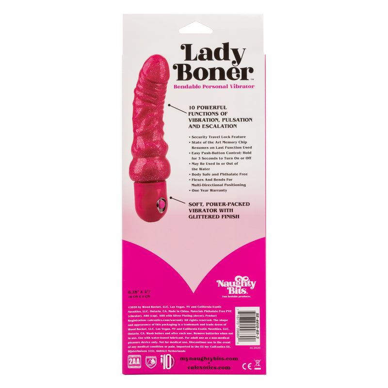 CalExotics Naughty Bits Lady Boner Bendable Personal Vibrator
