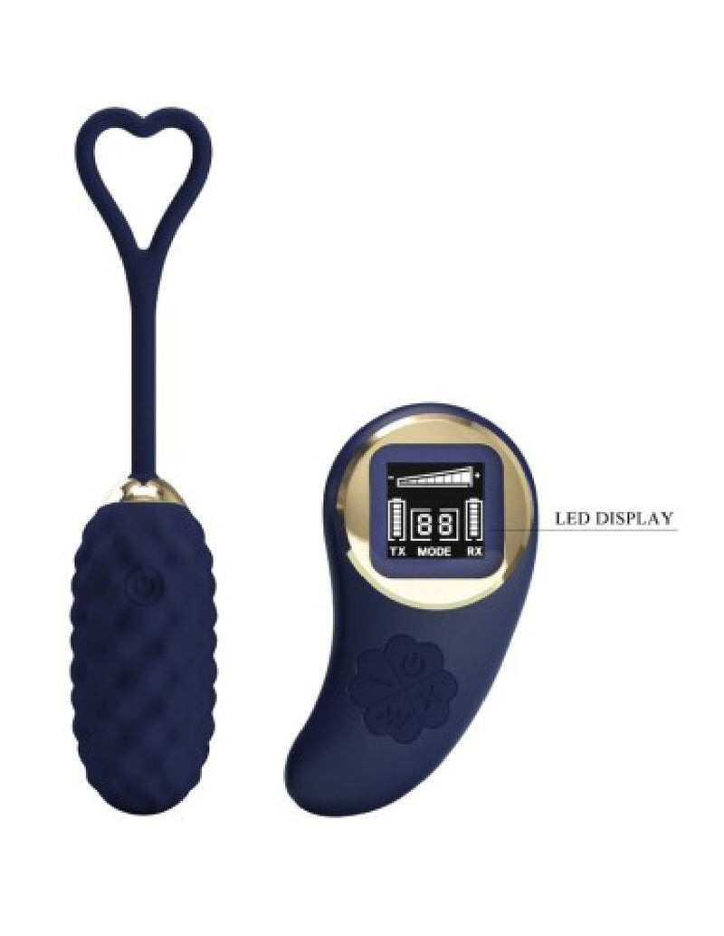 Pretty Love Vivian Remote Control Vibrating Egg - Blue