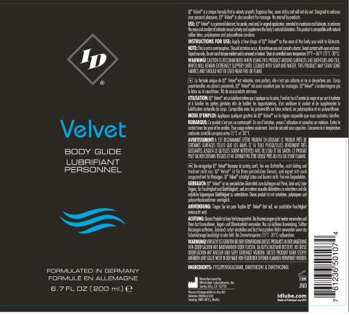 I.D. Lubricants ID Velvet Body Glide 6.7 Oz