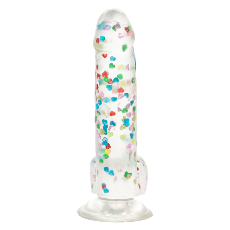 CalExotics Naughty Bits I Love Dick Heart-Filled Dong