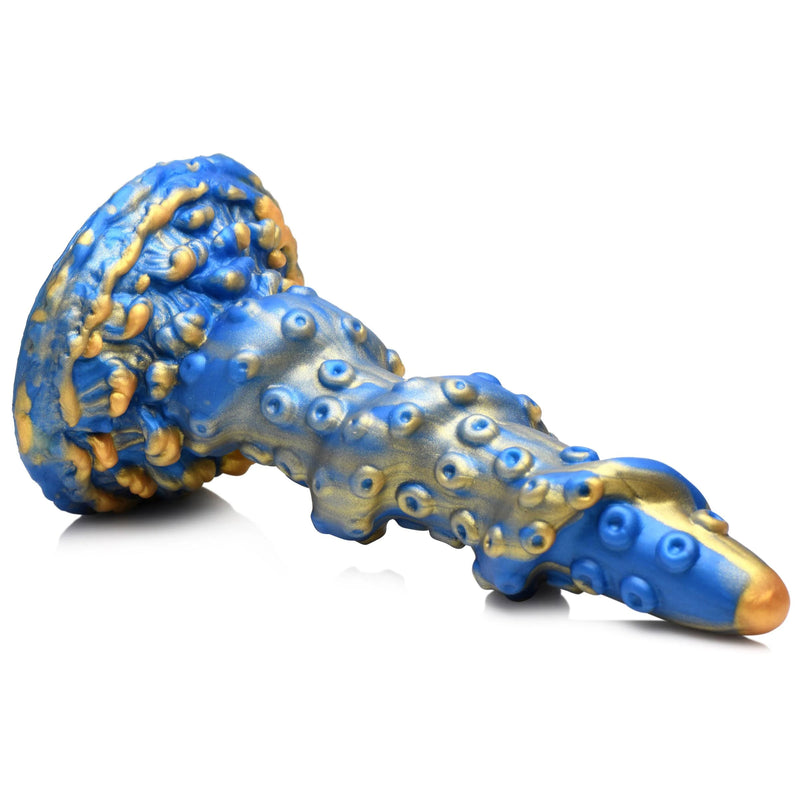 XR Brands Lord Kraken Tentacled Silicone Dildo - Blue
