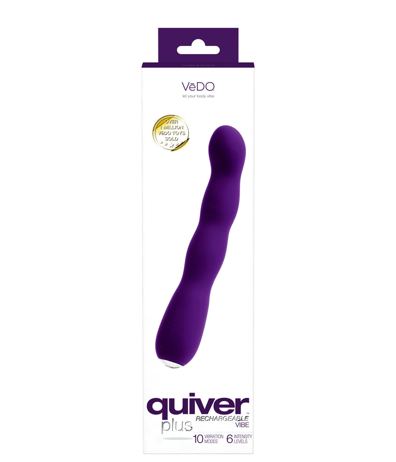 VeDO Quiver Plus Rechargeable Vibe - Purple