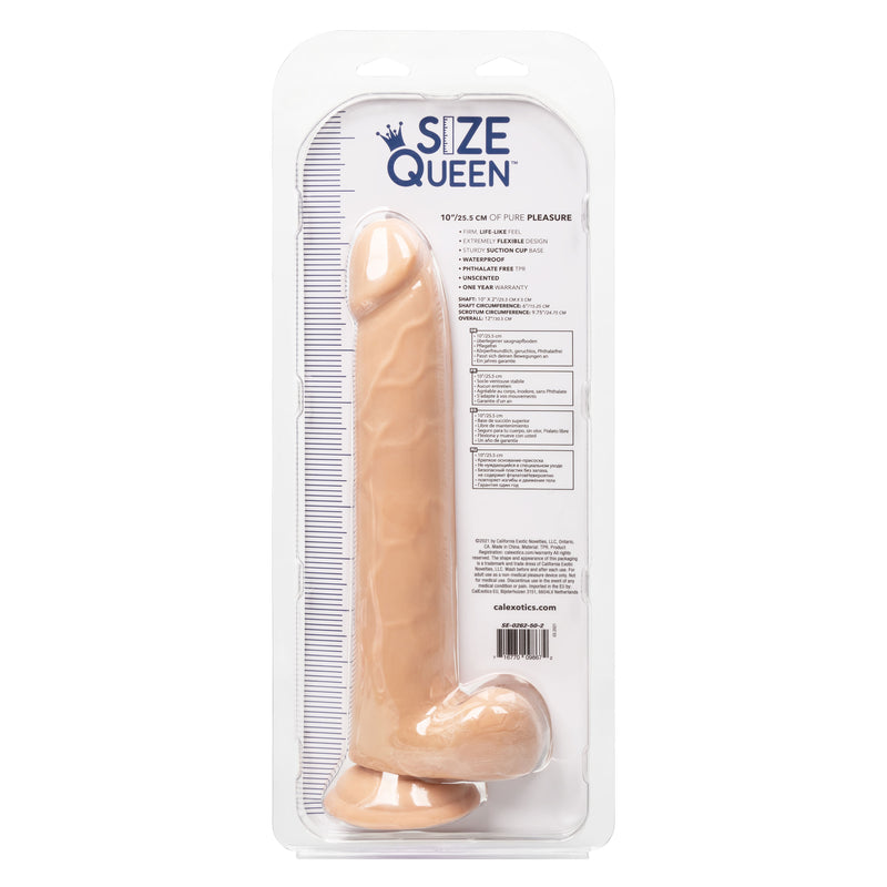 CalExotics Size Queen 10 inch/25.5 Cm - Ivory